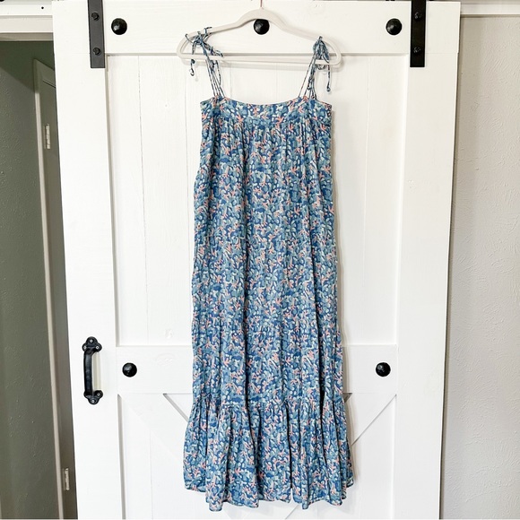 Mirth Mykonos Maxi Dress in Saltwater Blue Size Small - Picture 6 of 9